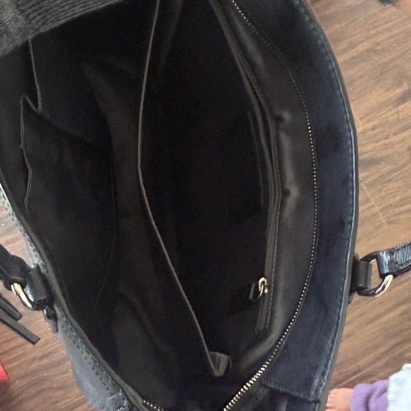 Coach Genuine Leather Tote with Silver Hardware - Picture 4 of 4